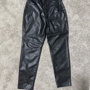 Old Navy Black Faux Leather Pants